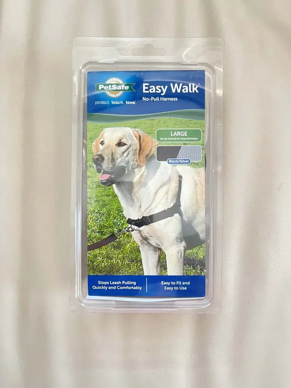 New Pet Safe No-Pull Dog Harness Size Large Black/Silver